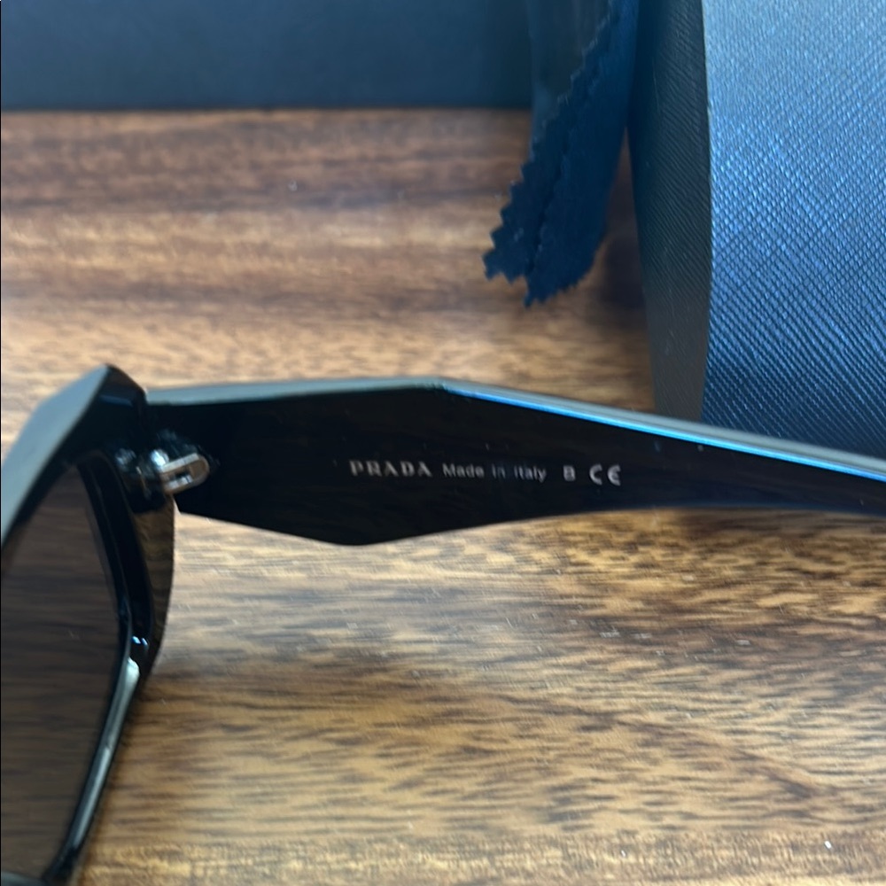 Prada Black Rectangular Sunglasses - image 3